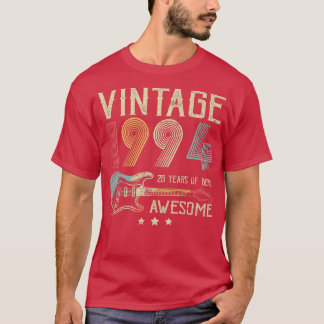 28th Birthday Womens Mens Vintage Awesome 1994 Gui T-Shirt