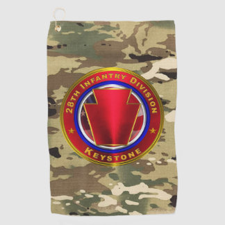 28th  Infantry Division  Golf Towel