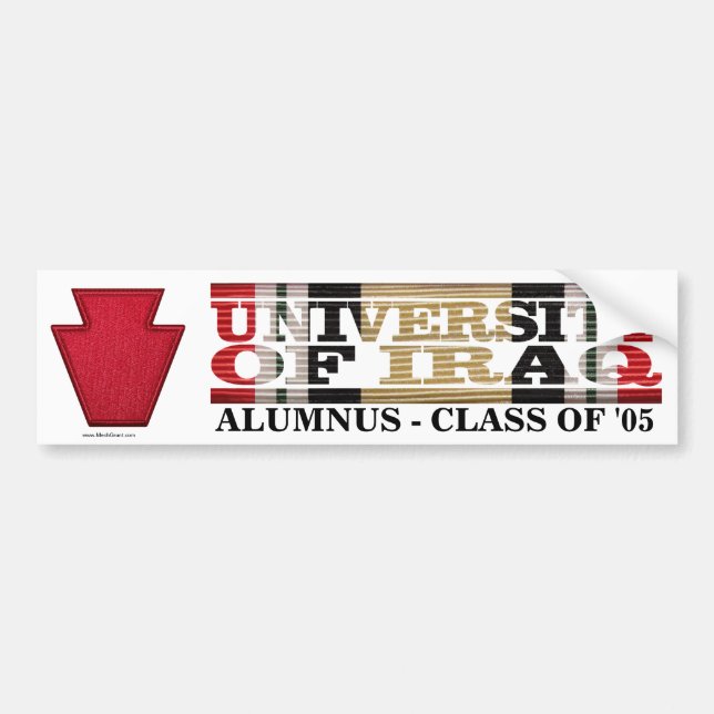 28th Infantry Division U of Iraq Alumnus Sticker (Front)