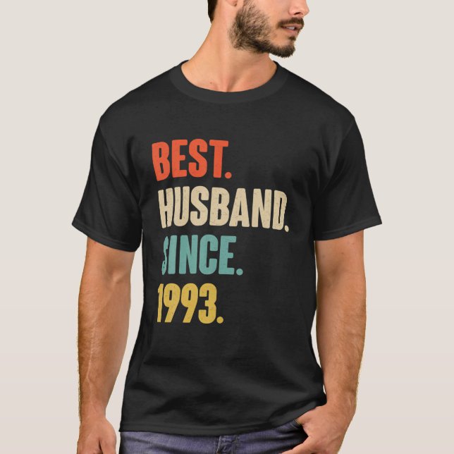 28Th Wedding Anniversary Gift Him - Best Husband S T-Shirt (Front)