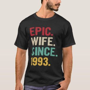 28Th Wedding Anniversary Gifts For Her Epic Wife S T-Shirt