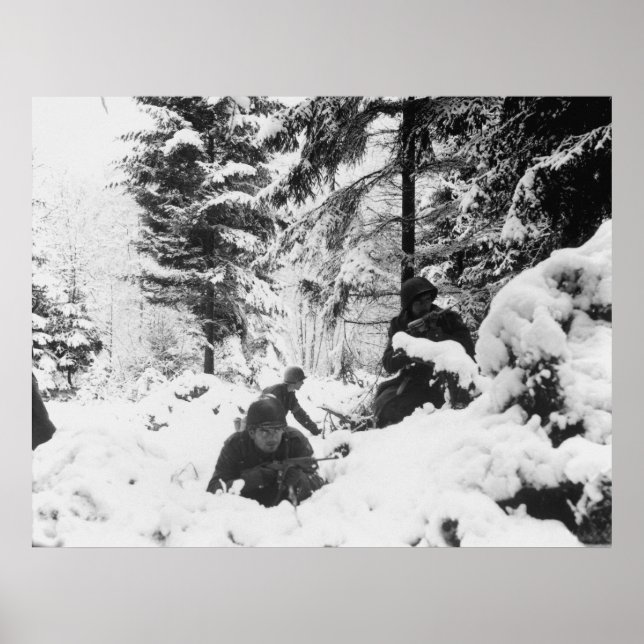 290th American Regiment in the Battle of the Bulge Poster (Front)