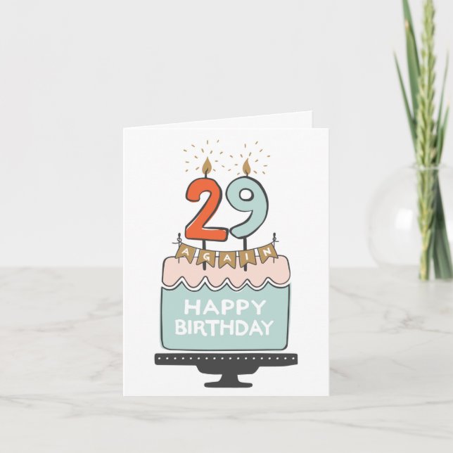 29 Again Birthday Card (Front)