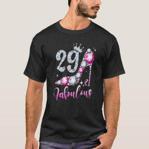 29 And Fabulous 29th Birthday High Heel Shoes Crow T-Shirt