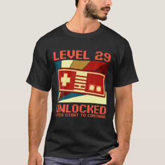 29 Birthday LEVEL 29 UNLOCKED T-Shirt