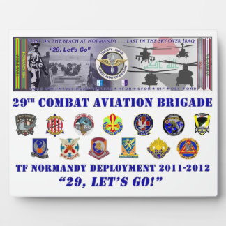 29 CAB deplyment plaque