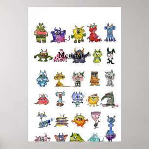 29 Cartoon Monstars Poster