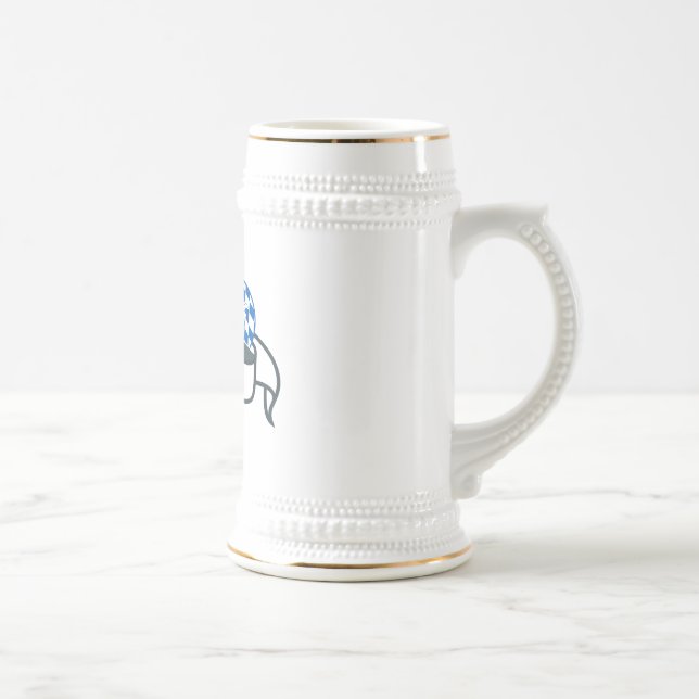 29. Gaufest Beer Stein - white and gold (Right)