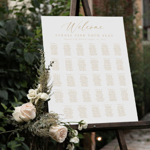 29 Tables Welcome Sign Seating Chart