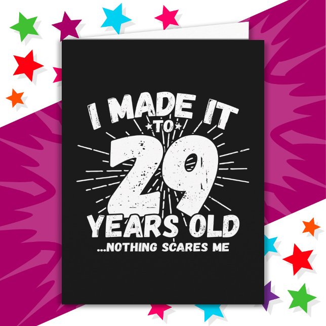 29 Year Old Sarcastic Meme Funny 29th Birthday Card (Creator Uploaded)