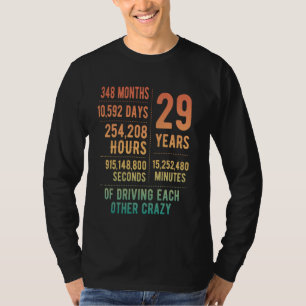 29 Years Married Funny 29th Wedding Anniversary T-Shirt