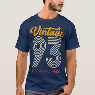 29 Years Old Vintage 1993 29th Birthday Decoration T-Shirt