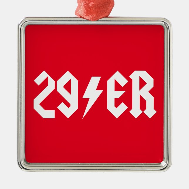 29er metal tree decoration (Front)