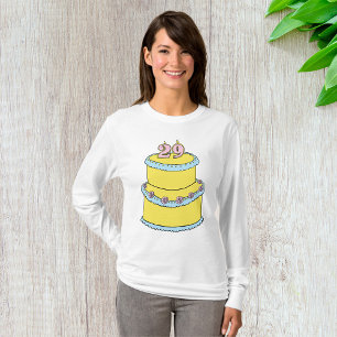 29th Birthday Cake Womens Long-Sleeve T-Shirt