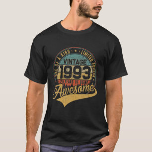 29Th Birthday Decorations Distressed Vintage 1993 T-Shirt