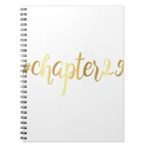 29th Birthday Gift Chapter 29 Hashtag Twenty Nine  Notebook