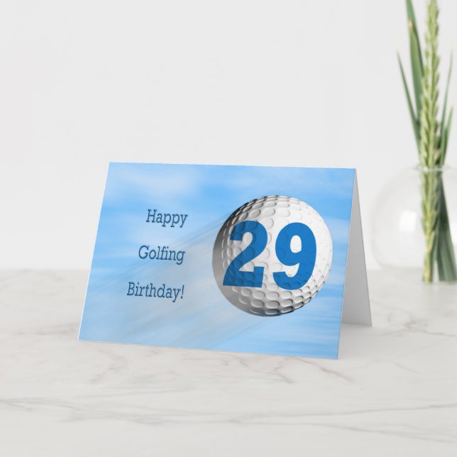 29th birthday golfing card (Front)