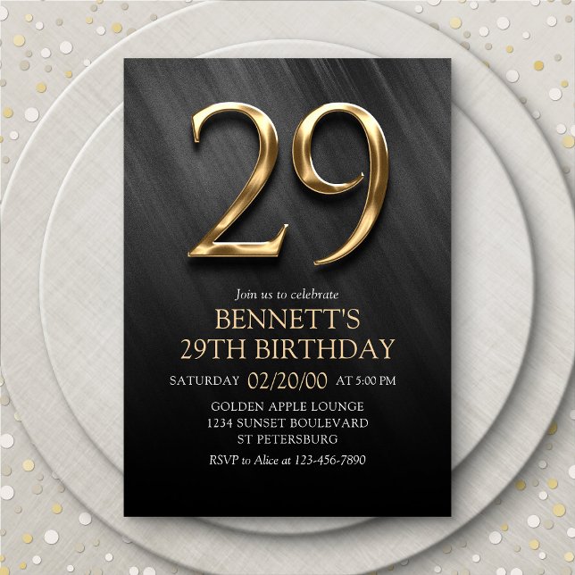 29th Birthday Invitation (Creator Uploaded)