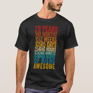 29th Birthday Old Metre 29 Year Old T-Shirt