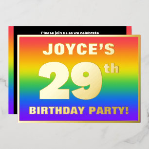 29th Birthday Party: Fun, Colourful Rainbow Patter