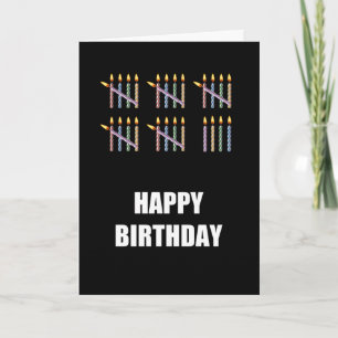 29th Birthday with Candles Card