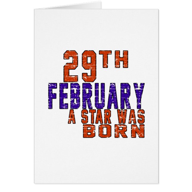 29th February a star was born (Front)