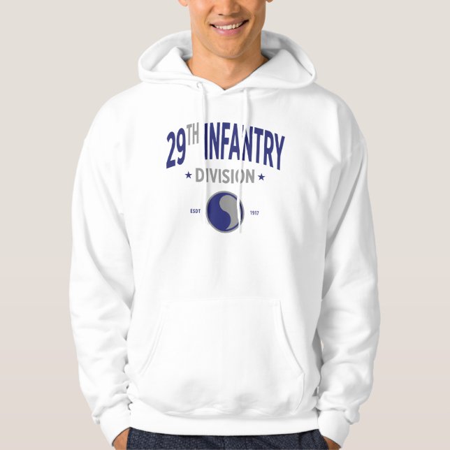 29th Infantry "Blue & Grey" Division Hoodie (Front)