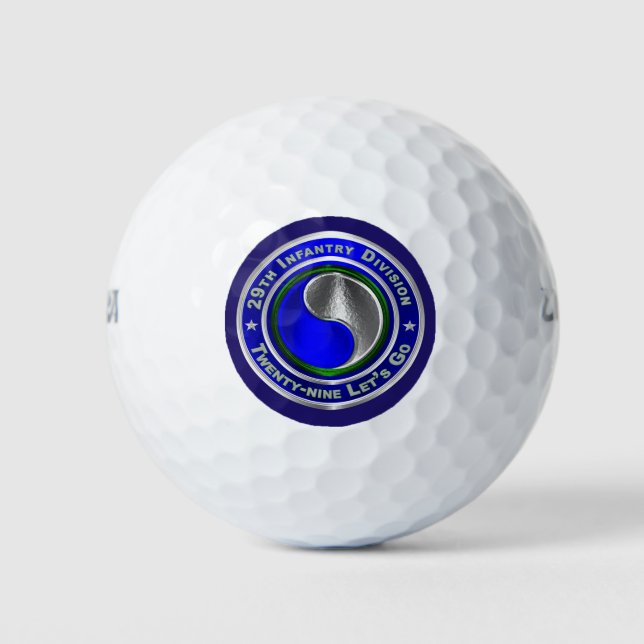 29th Infantry Division Golf Balls (Front)