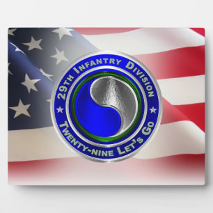 29th Infantry Division Plaque