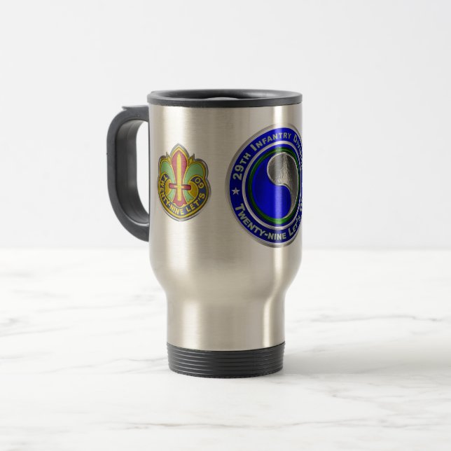 29th Infantry Division Travel Mug (Front Left)