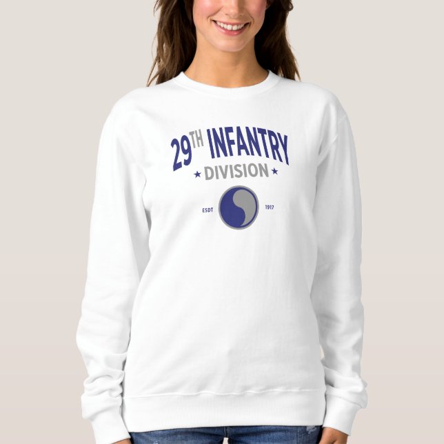 29th Infantry Division US Military Women Sweatshirt (Front)