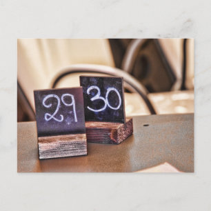 29th or 30th Birthday Postcard Italian Invitation