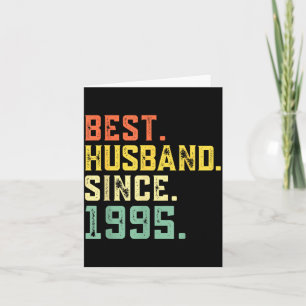 29th Wedding Anniversary Husband Since Design Card