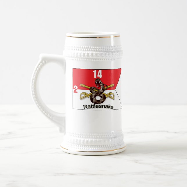 2-14 Cav Beer Stein (Left)