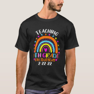 2/22/2022 Teaching 4Th Grade On Twosday Teacher Va T-Shirt