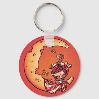 2,25" Cheese Moon Keychain