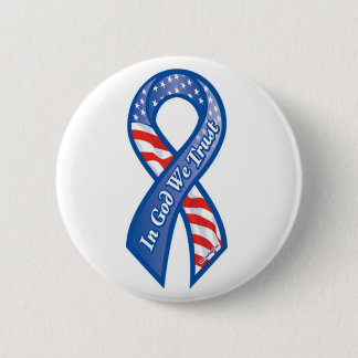 2.25 Inch In God We Trust Patriotic Button