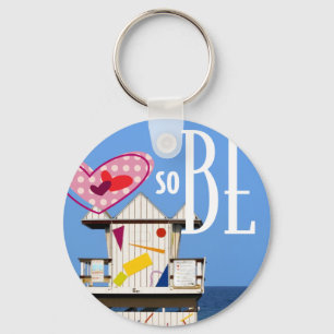 2.25” Key ring Love South Beach Miami 6 ST