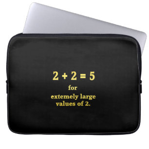 2 + 2 = 5  Funny Math Joke Laptop Sleeve