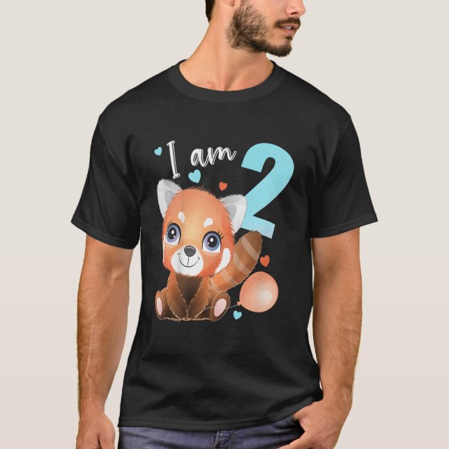2 2 Red Panda T-Shirt (Front)