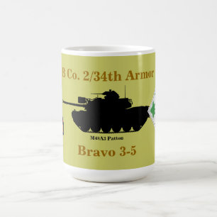 2/34th Armour, 4th Inf. Div. M48A3 Custom Mug