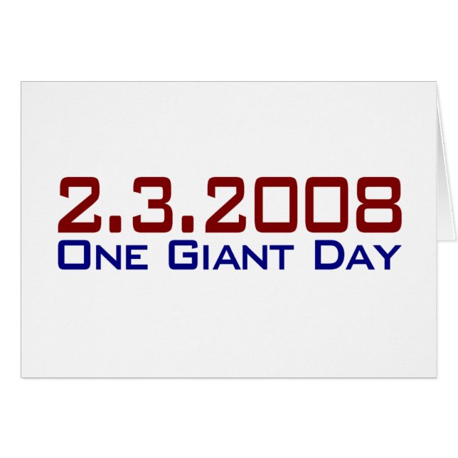 2-3-2008 One Giant Day (Front Horizontal)