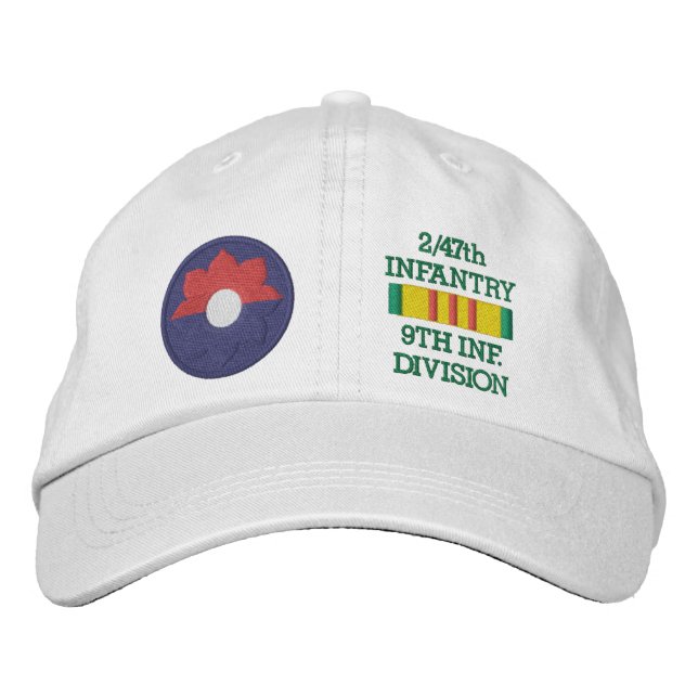2/47th Inf. 9th Inf. Div. Patch Embroidered Hat (Front)