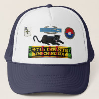 2/47th Infantry (Mech) Panther CIB & Insignia Hat