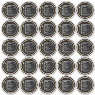 2.5" Honey Nutrition Facts Wildflower Black Daisy