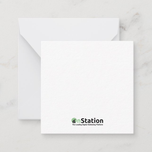 2.5" x 2.5" Flat Note Card (Front)