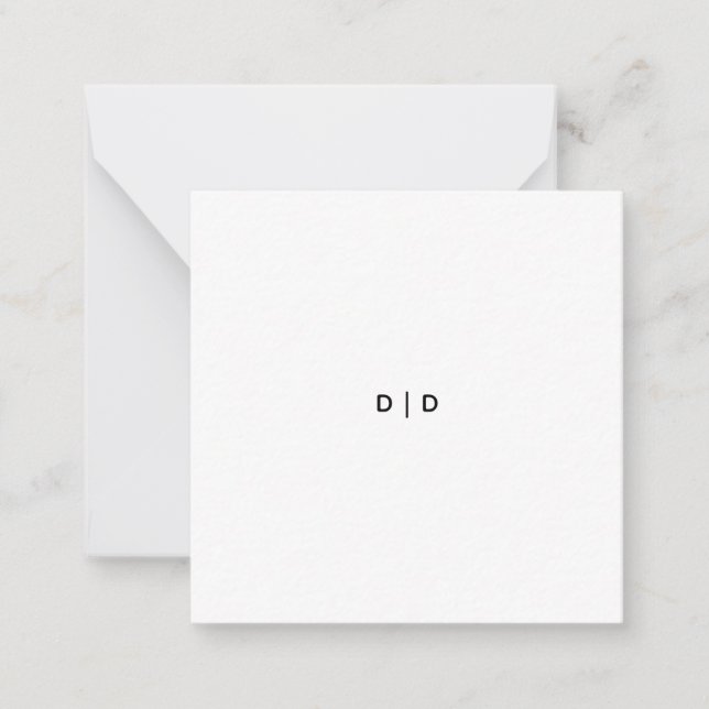 2.5" x 2.5" Flat Note Card (Front)