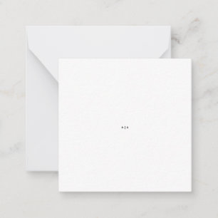 2.5" x 2.5" Flat Note Card