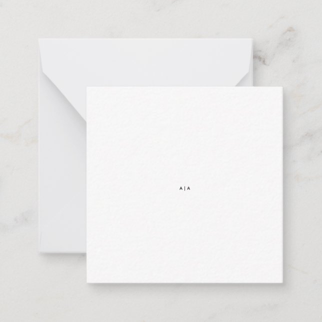 2.5" x 2.5" Flat Note Card (Front)