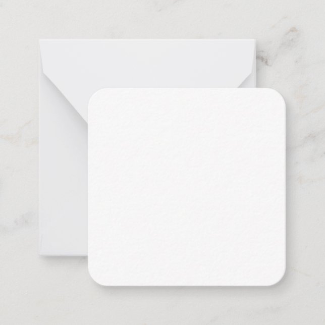 2.5" x 2.5" Rounded Corner Note Card & Envelope (Front)
